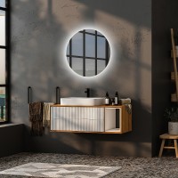Зеркало Abber Mond 65 AG6202S-0.65 с подсветкой с сенсорным выключателем и диммером стекло