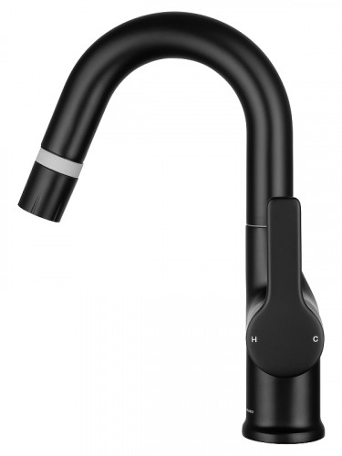 Смеситель для раковины Wonzon & Woghand WW-FE01L212-MB цвет Черный матовый