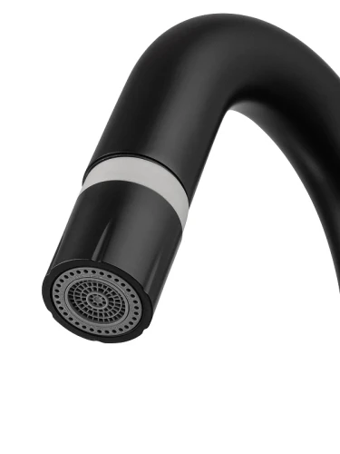 Смеситель для раковины Wonzon & Woghand WW-FE01L212-MB цвет Черный матовый