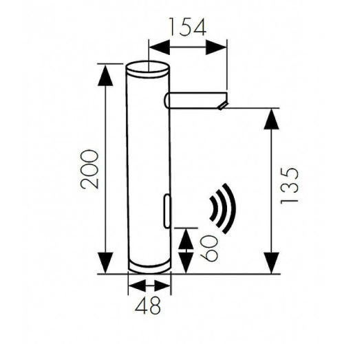 Смеситель для раковины Kaiser Sensor 38511 Хром