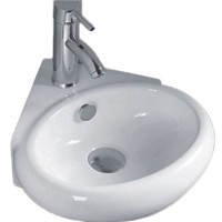 Раковина CeramaLux 36 9359 Белая фаянс подвесная