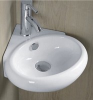 Раковина CeramaLux 36 9359 Белая фаянс подвесная