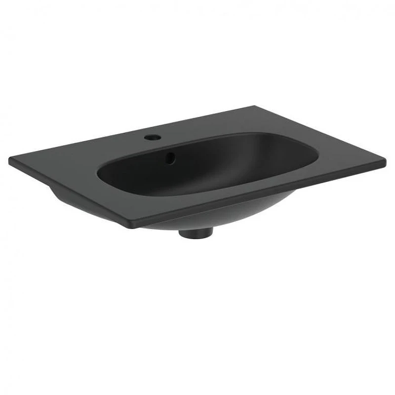 Мебельная раковина Ideal Standard Tesi 62 T3510V3 цвет Silk Black / Черный шелк