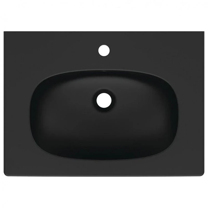 Мебельная раковина Ideal Standard Tesi 62 T3510V3 цвет Silk Black / Черный шелк