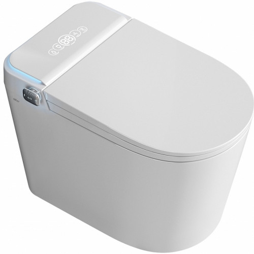 Унитаз биде Abber Bequem AC1117S приставной с сиденьем Микролифт фарфор приставной