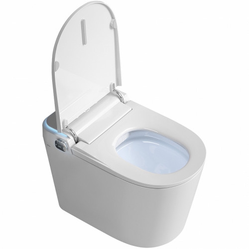 Унитаз биде Abber Bequem AC1117S приставной с сиденьем Микролифт фарфор приставной