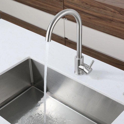 Смеситель для кухни GranFest Z-5410 цвет Нержавеющая сталь