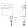 Смеситель для раковины Cezares Stylus STYLUS-LS-NOP Черный матовый латунь