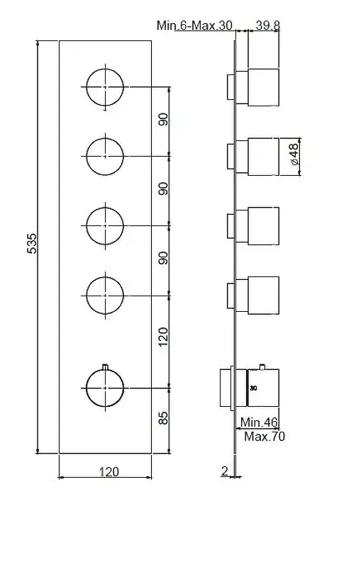Смеситель для душа Fima Carlo Frattini Fimatherm F3869X4NS цвет Черный