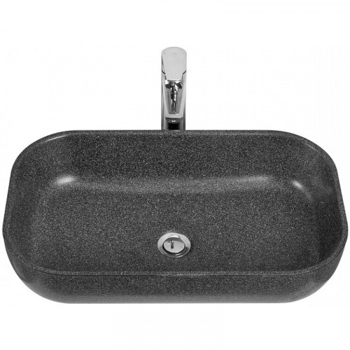Раковина-чаша Aquaton Лола 60 1A73313KLK210 Графит искусственный камень (литьевой мрамор) накладная