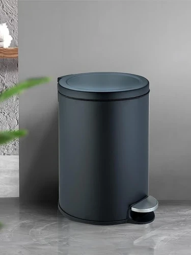 Ведро для мусора WeltWasser Lora BL 12L 10000013406 Черное матовое