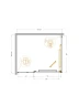 Душевой уголок Cezares Lux 120x100 LUX-AH-FS-11-120/100-C-GM профиль Оружейная сталь стекло прозрачное