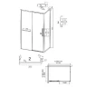Душевой уголок Grossman Style 110x100 L 120.K33.05.1110.10.02 профиль Хром стекло шиншилла