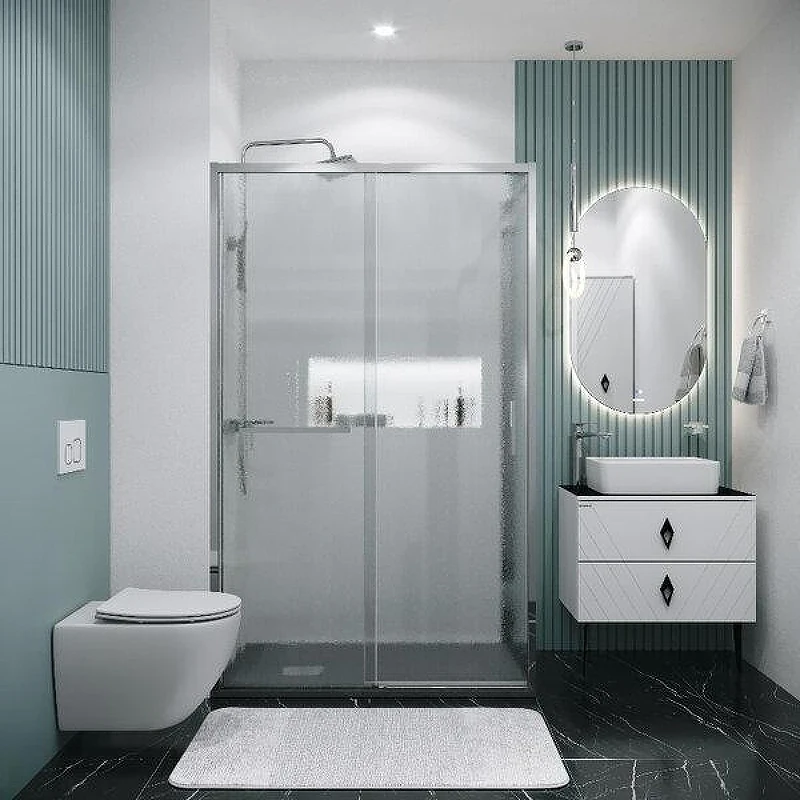 Душевой уголок Grossman Style 110x100 L 120.K33.05.1110.10.02 профиль Хром стекло шиншилла