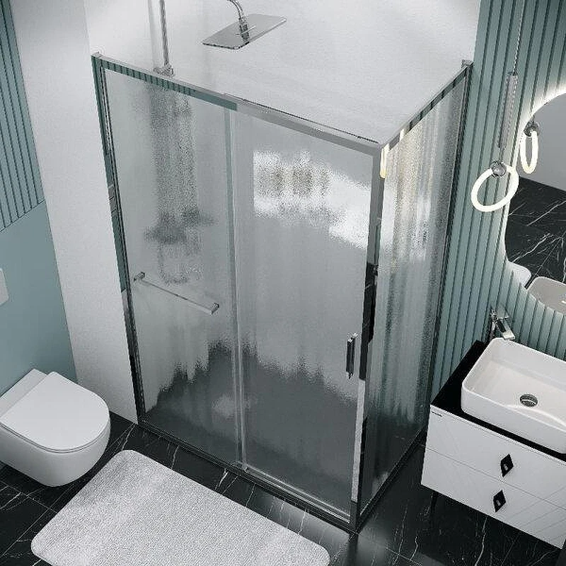 Душевой уголок Grossman Style 110x100 L 120.K33.05.1110.10.02 профиль Хром стекло шиншилла