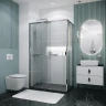 Душевой уголок Grossman Style 110x100 L 120.K33.05.1110.10.02 профиль Хром стекло шиншилла
