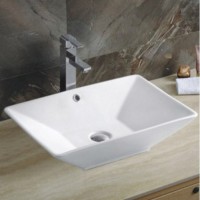 Раковина-чаша CeramaLux 56 9212 Белая фаянс накладная
