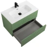 Тумба под раковину Cezares Duet-N 80 DUET-N-800-2C-SO-PS-P подвесная Фисташковый Софт МДФ / ЛДСП