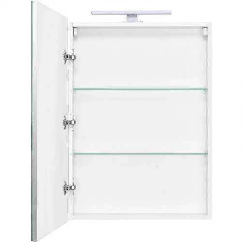 Зеркальный шкаф Roca Victoria 60 L A857474806 с подсветкой Белый глянец