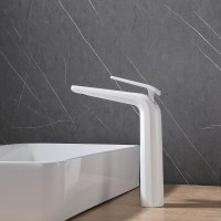 Смеситель для раковины Rose R39C R3911C Белый матовый латунь