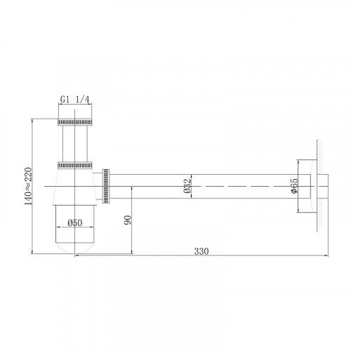 Сифон для раковины Abber AF0032RG Розовое золото