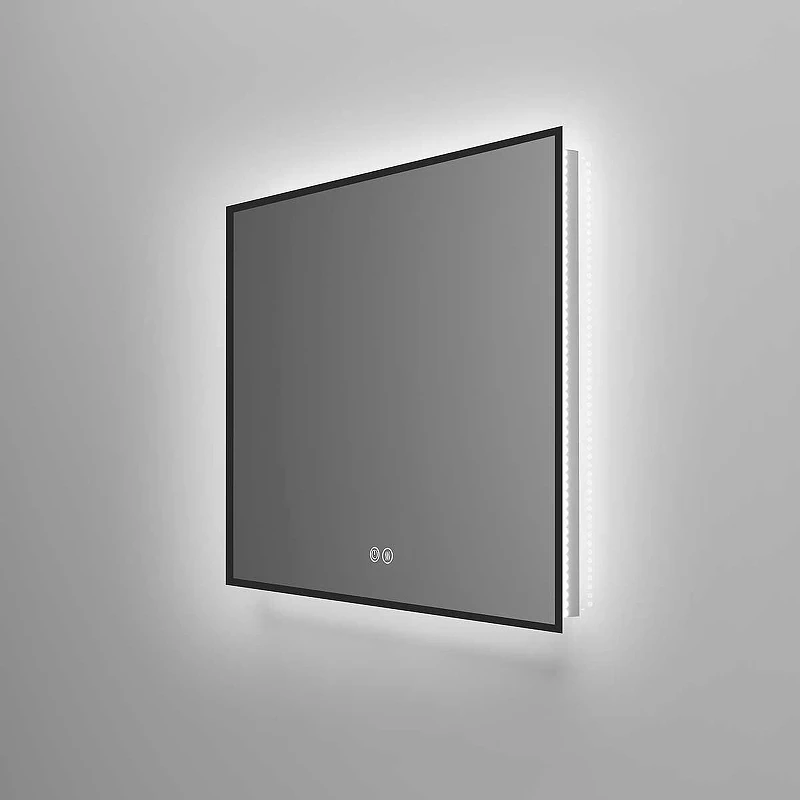 Зеркало Vincea 80 VLM-3VN800B-2 с подсветкой Черное с сенсорным выключателем с подогревом и диммером стекло