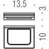 Мыльница Colombo Design Look B1601.NM-VAN Черный матовый