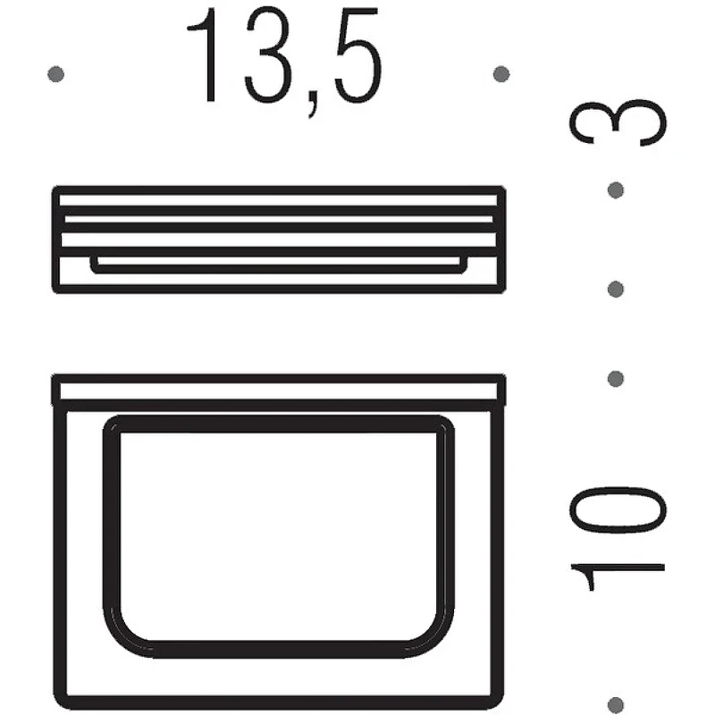 Мыльница Colombo Design Look B1601.NM-VAN Черный матовый