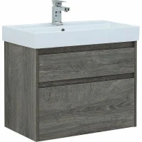 Тумба с раковиной Aquanet Nova Lite 75 245245 подвесная Дуб рошелье