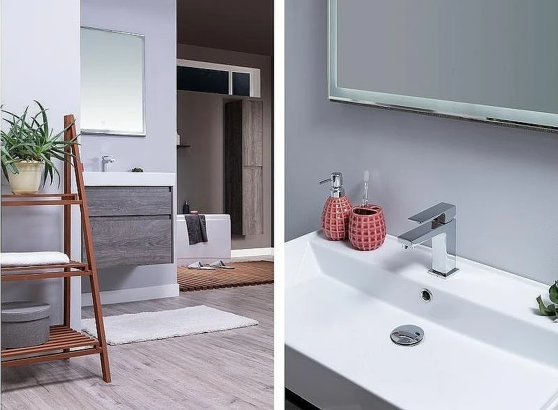 Тумба с раковиной Aquanet Nova Lite 75 245245 подвесная Дуб рошелье