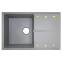 Кухонная мойка Azario Izmir 74 CS00097683 цвет Серый