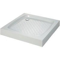 Душевой поддон из искусственного камня Cezares Tray S 80x80 TRAY-S-A-80-13-W Белый