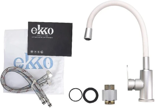 Смеситель для кухни Ekko E4263-7 Белый Хром