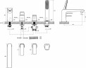 Смеситель на борт ванны Ravak Flat FL 026.00 X070120 Хром латунь