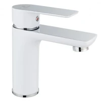Смеситель для раковины Aquanet Arctic AF520-10СW Хром / Белый латунь