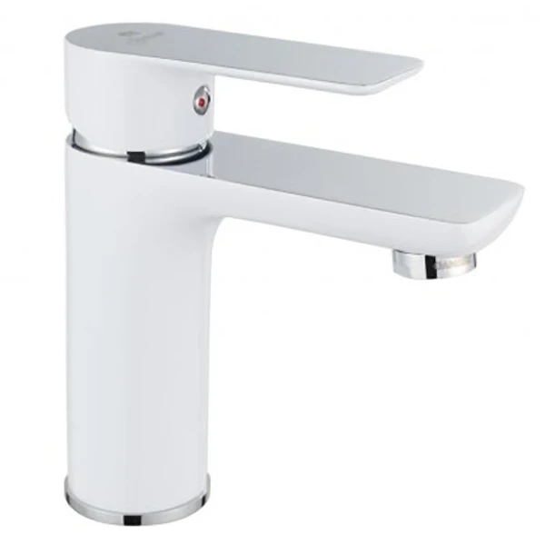 Смеситель для раковины Aquanet Arctic AF520-10СW Хром / Белый латунь