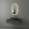 Зеркало Evoform Ledshine 40х80 BY 2698 с подсветкой 16,5 W - сенсорный выключатель - теплый белый свет