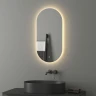 Зеркало Evoform Ledshine 40х80 BY 2698 с подсветкой 16,5 W - сенсорный выключатель - теплый белый свет