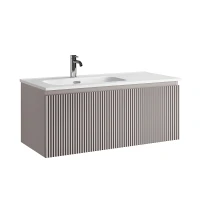 Тумба под раковину Sancos Snob R 1.0 100 L SNR1.0100LSM подвесная цвет Doha Soft