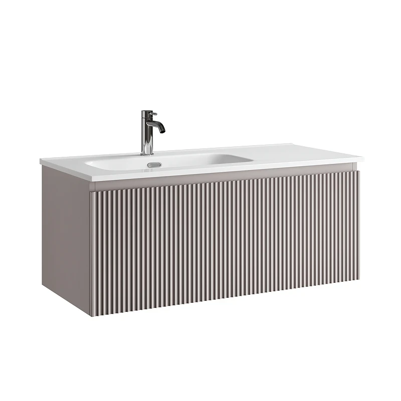Тумба под раковину Sancos Snob R 1.0 100 L SNR1.0100LSM подвесная цвет Doha Soft