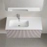 Тумба под раковину Sancos Snob R 1.0 100 L SNR1.0100LSM подвесная цвет Doha Soft