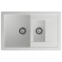 Кухонная мойка GranFest Quadro Q-775KL иней цвет Иней