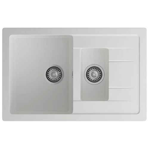 Кухонная мойка GranFest Quadro Q-775KL иней цвет Иней
