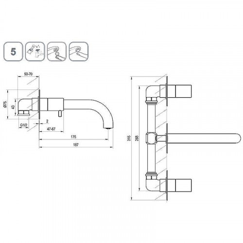 Смеситель для ванны Ravak Espirit ES 021.00CR.O1 X070197 Хром