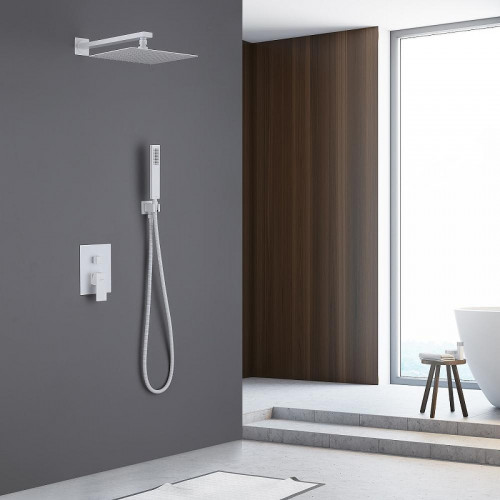 Душевая система Abber Daheim AF8219W цвет Белый матовый