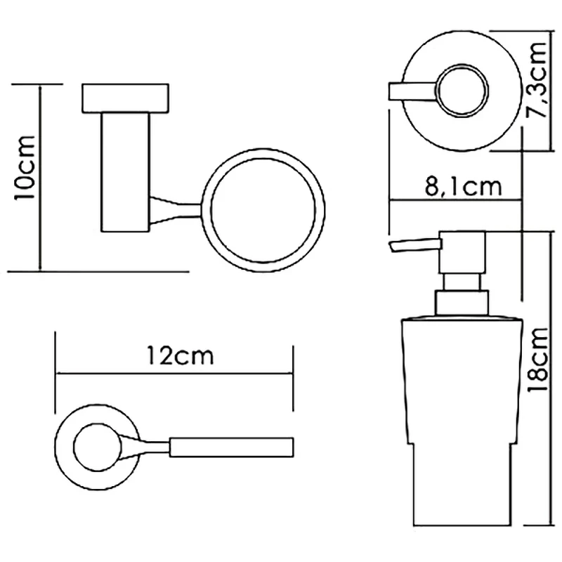Дозатор для жидкого мыла WasserKRAFT K-28299 Хром