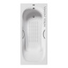 Чугунная ванна Vinsent Veron Aura 150x75 VAU1507542H/VH0015GM-AS цвет Белый с дугообразными ручками оружейная сталь и антискользящим покрытием