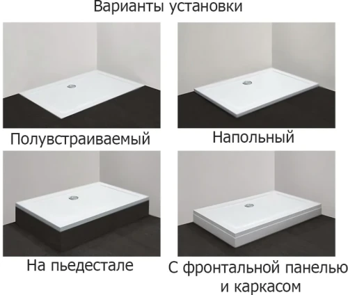 Душевой поддон из стеклокомпозита Cezares Tray SMC 120x90 TRAY-M-AH-120/90-35-W Белый
