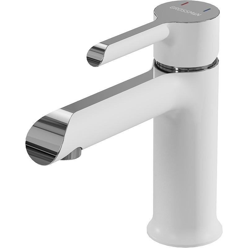 Смеситель для раковины Grossman Alba 510.K35.06.100/000 Белый Хром латунь