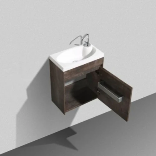 Тумба под раковину BelBagno Pietra Mini 46 PIETRA MINI-460-1A-SO-PT-R подвесная Stone МДФ / ЛДСП